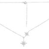Silver Necklace with Cubic Zirconia, Item Weight 4.24 G (2209195)