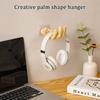 Creative Headphone Storage Rack Palm-Shaped Punch-Free Traceless Hook Home Wall Storage Key Hook Wall Entrance Decoration