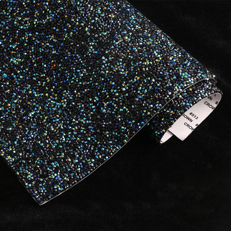 VC 20*24cm *40 Self-Adhesive Glass 3D Eco-Friendly Rhinestone Flatback 14 Facets Strip Sticker DIY Accessories Phone