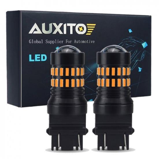LOT 2-10  3157 3057 4057 LED Amber Yellow Turn Signal Light bulb 48H EOA 2PC LED