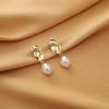 Pearl Mosquito Coil Disc Ear Clips: No-Pierce, Elegant French-Style Earrings for Women