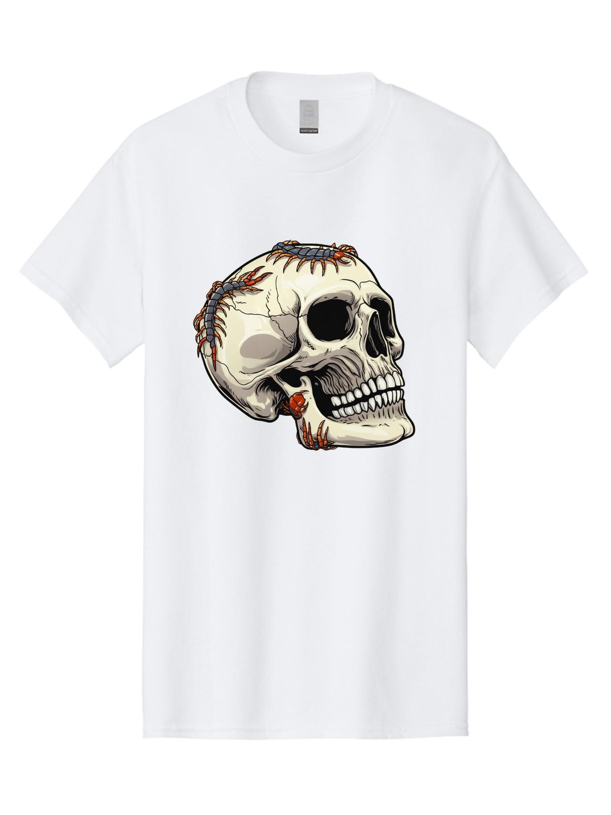 Frankenstein-Skull Mens Graphic Tee, 100% Cotton, Casual Summer Wear S разноцветный