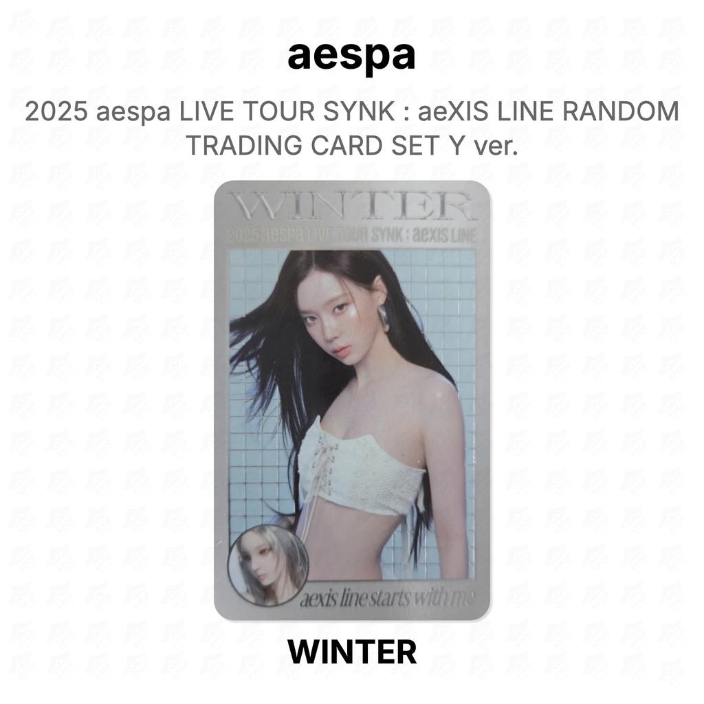 aespa 2025 aespa LIVE TOUR SYNK : aeXIS LINE ZUFÄLLIGES SAMMELKARTENSET Y ver. Offizielle Fotokarte