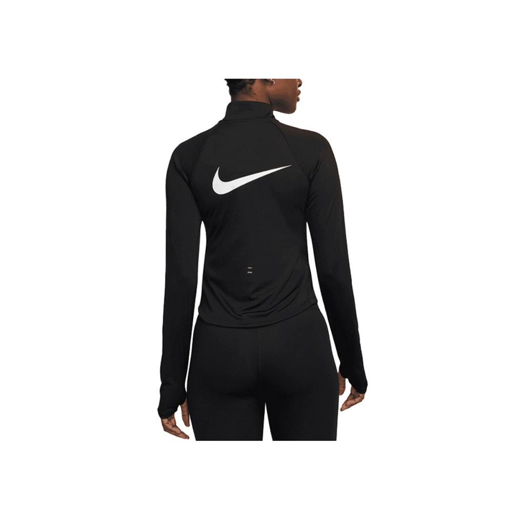 Nike Sportlich Lässiges Raglan Langarm Stehkragen Sweatshirt Damen Sweatshirt Schwarz HV2843010