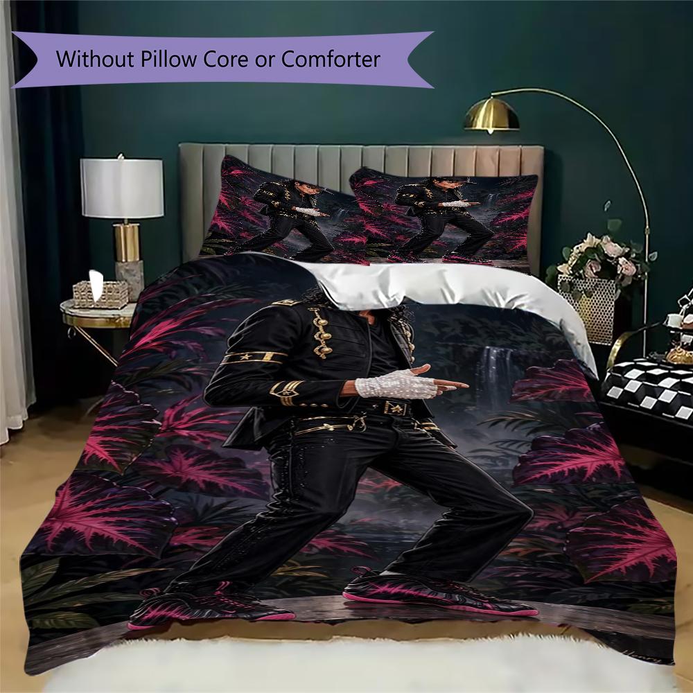 Michael Jackson Pop Legend Threepiece Set 1 Duvet Cover 2 Pillowcase Without Core Without Core Bedding Set Soft And Comfortable