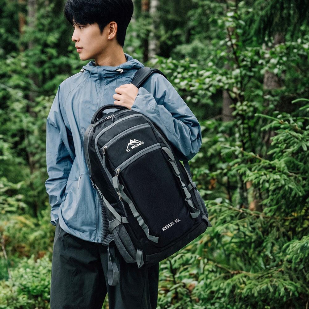 School bag, outdoor hiking backpack, men's and women's casual lightweight travel backpack, hiking backpack, large capacity camping cycling backpack
