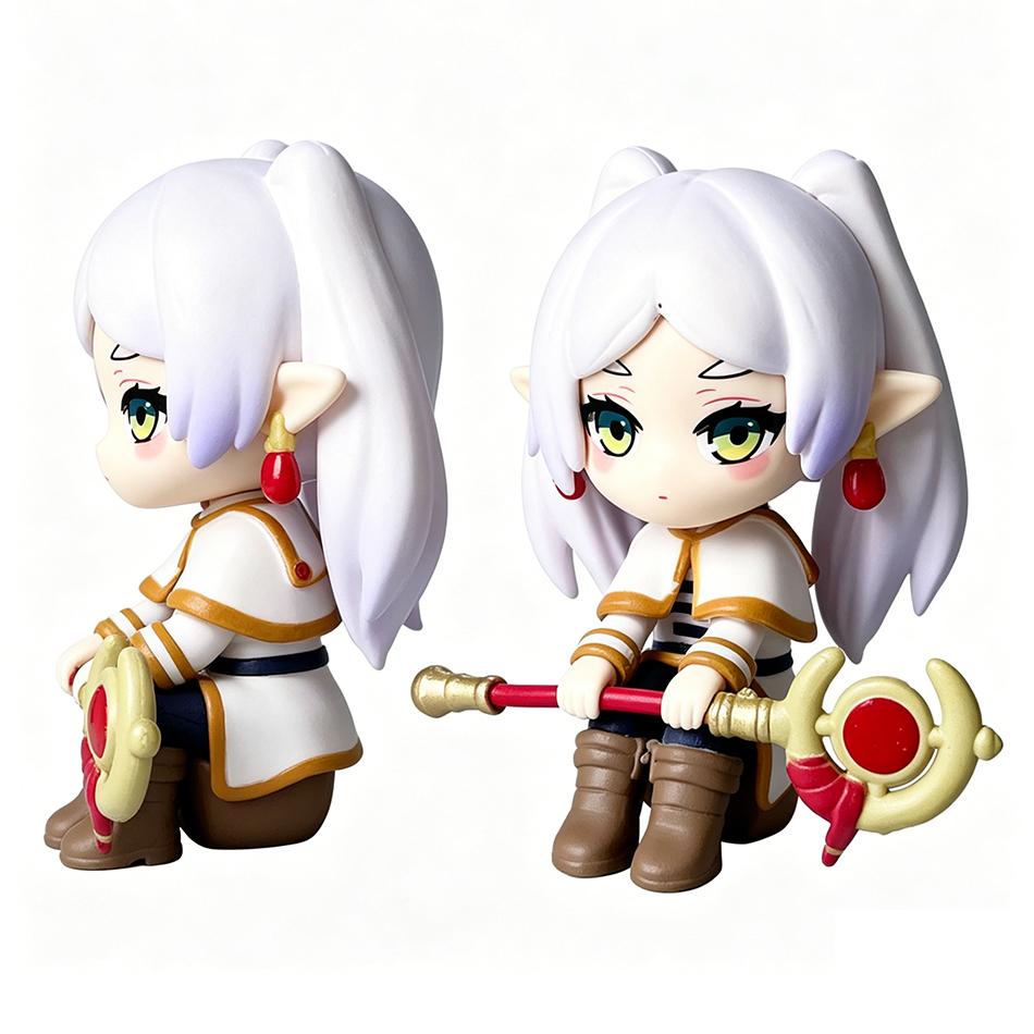 Anime Frieren Beyond Journey'S End Figure Anime Elf Frieren Pvc Statue Collectible Doll Ornament Toy Gift In Stock