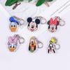6 Stuks Mickey Mouse Minnie Mouse Acryl Sleutelhanger Accessoires Schattige Tas Hanger Rugzak Hanger Sleutelring Cadeaus Voor Vrienden