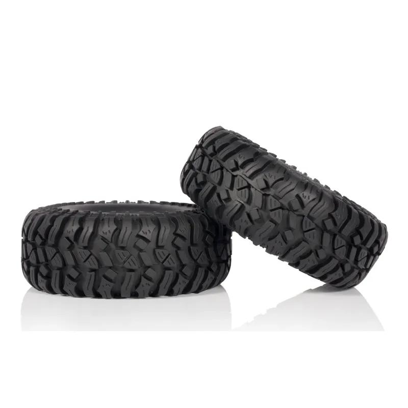 4Pcs 1.9 Inch Rubber Rock Crawler Tires 114mm Tyre for 1/10 RC Car Axial SCX10 90046 TRX4 Capra Redcat Gen8 YIKONG WRAITH RR10