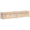 Vidaxl Donica Ogrodowa, 150X31X31 Cm, Lite Drewno Sosnowe