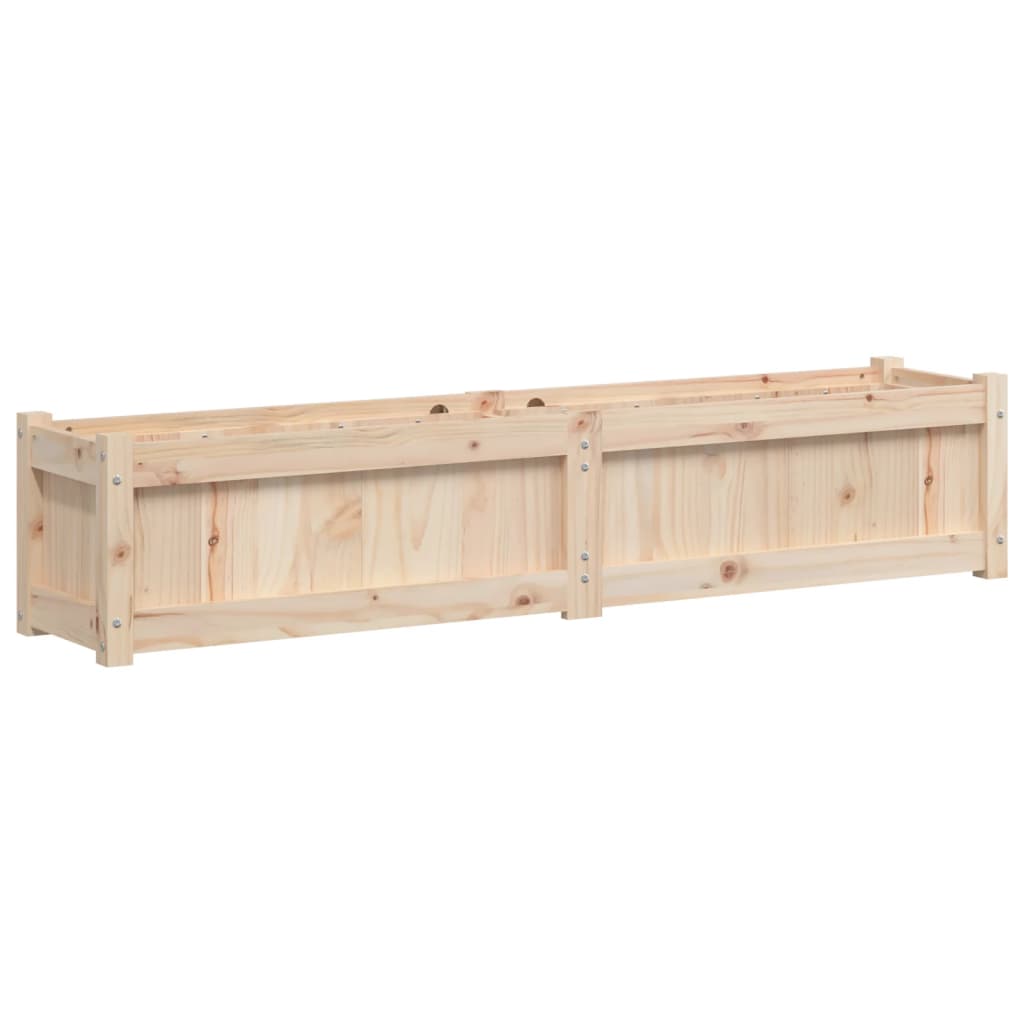 Vidaxl Donica Ogrodowa, 150X31X31 Cm, Lite Drewno Sosnowe