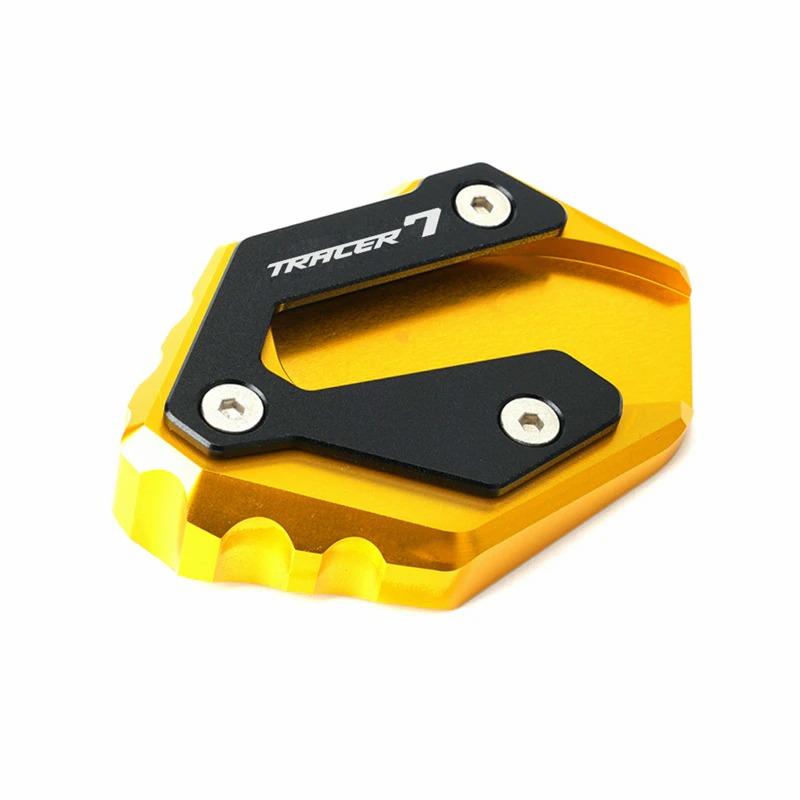 Mais recente para yamaha tracer 7 gt 2022 tracer700 gt 700gt 2018 motocicleta kickstand placa pé ampliador