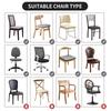 Jacquard Cushion Slipcovers Protectors,Washable Polyester Dining Chair Covers for Wedding