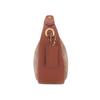 Coach JONIE 15 chiusura superiore con cerniera, pelle artificiale e pelle di mucca, borsa a tracolla singola, mini, modello da donna, marrone con ricamo rosso