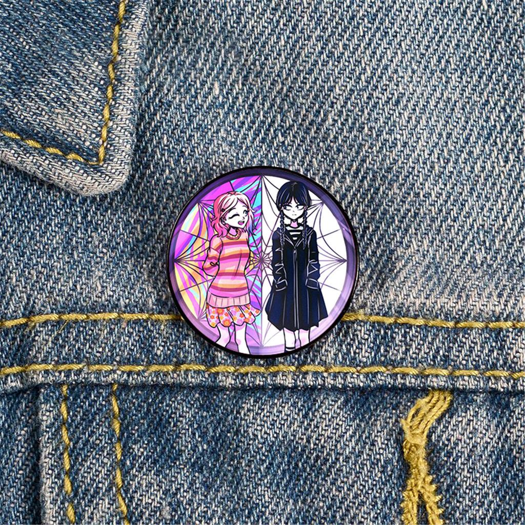 Grensoverschrijdend - In Europa En Amerika Adams's Broche Cartoon Badge