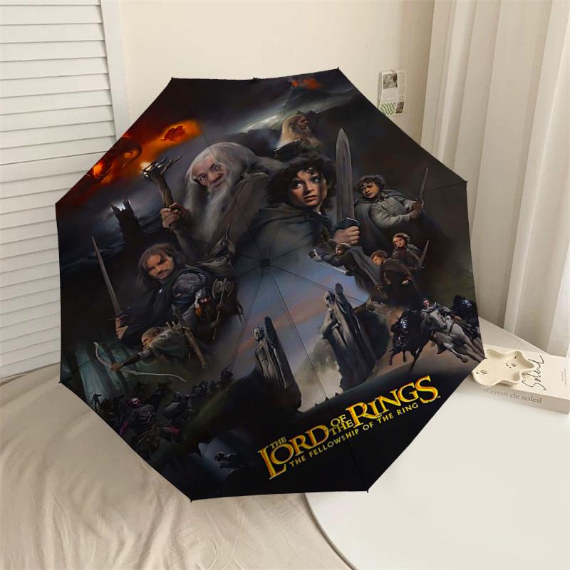 

1pc Lord of the Rings Fellowship of the Ring Folding umbrella automatic open/close, 8-Rib Durable Frame, Compact Folding Design, Ideal Birthday1107L