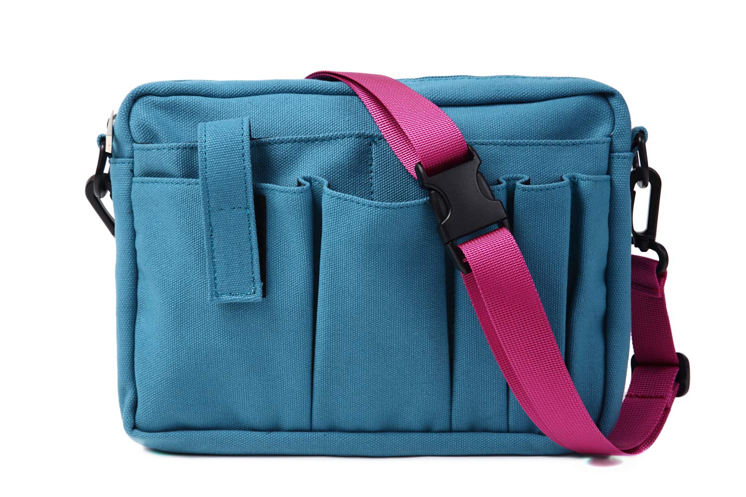 

Shoulder bag Nurse bag Work bag Canvas A5 compatible Small item holder Sky blue [Monobox] Bag-in-bag Men s Women s (Wine strap)