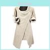 Elegante Maglione Cardigan Wrap da Donna a Maglia con Accogliente Collo a Dolcevita Sciarpa