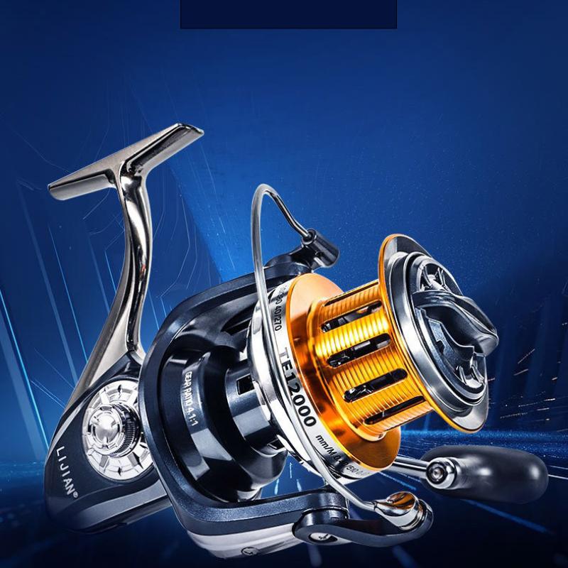 Mavllos TE Surf Spinning Fishing Reel Speed Ratio 4.1:1 Bearings 10+1 Metal Brake Pads Super Smooth Long-distance Casting Metal Fishing Reel