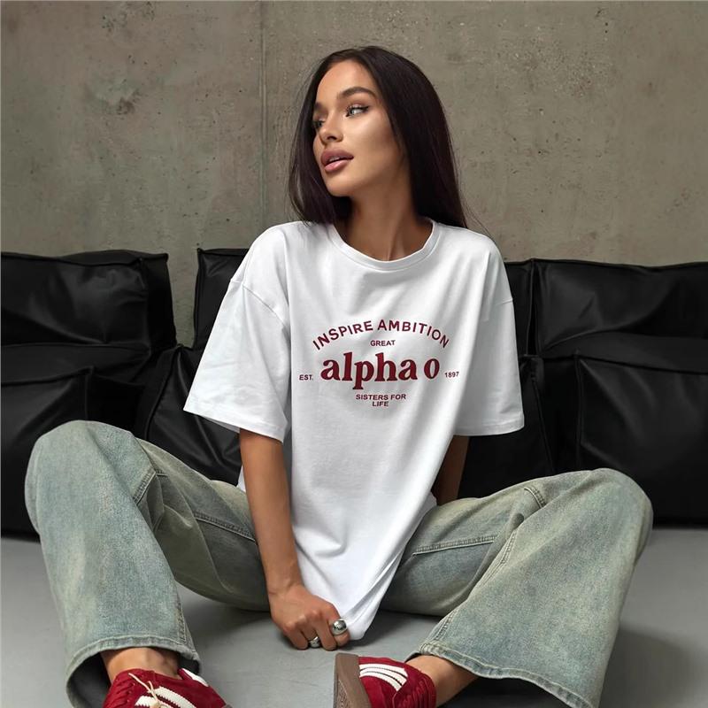 

2025 Trendy Fashionable Loose Fit Versatile Short Sleeve Top for Summer XXL білий