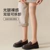 Over-the-knee Socks for Women, Spring, Autumn, and Winter Styles, with Added Fleece and Thickness, Double-layer Knee Protection, Women's Bare-leg