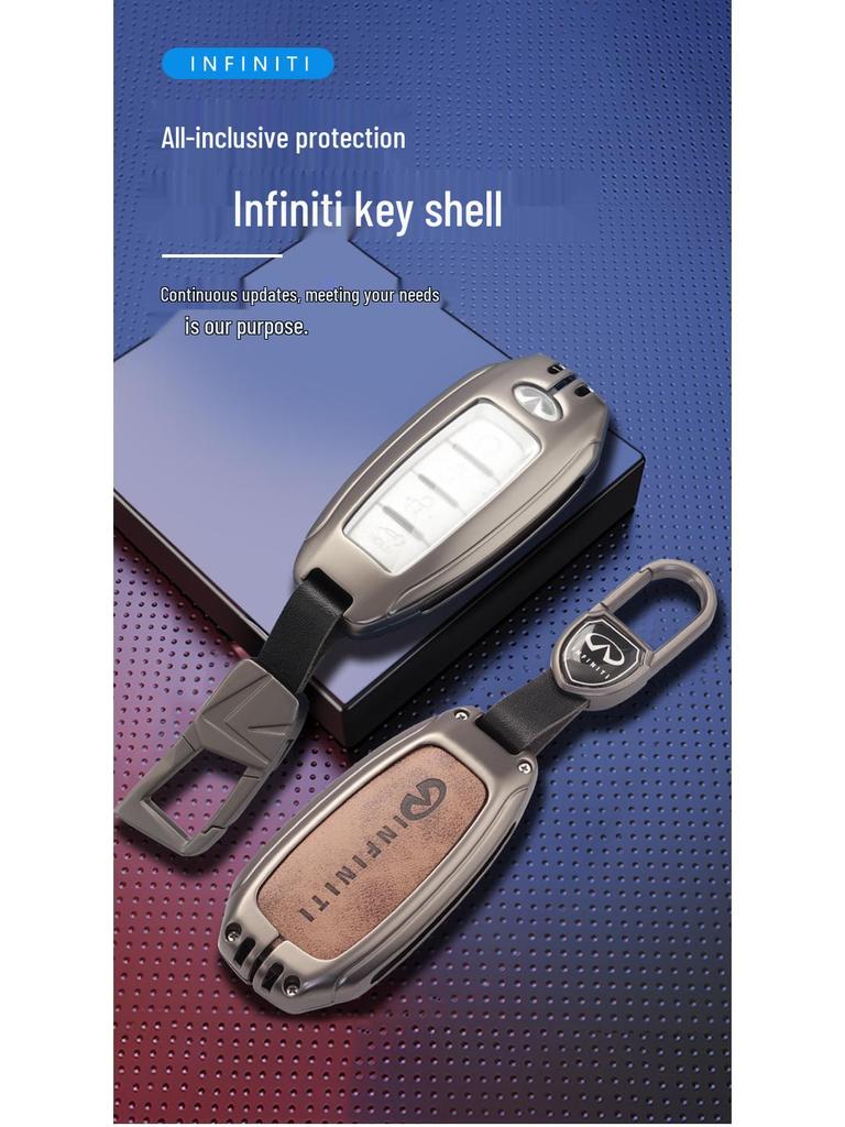 2022 Infiniti Q50L/QX50/QX60 Car Keycase: Durable Metal Keychain Bag