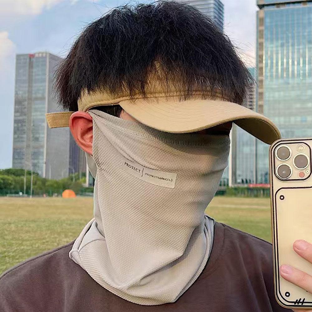UV Protection Face Mask Ice Sleeve Breathable Sun Protection Neck Cover Face Cover Scarf for Summer Outsides Hiking Accessories