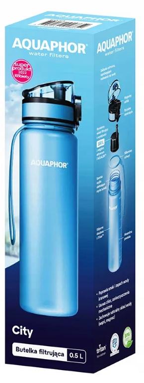 Aquaphor water filter bottle 0.5l blue + 1 filter