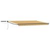 Electric Retractable Awning Yellow Grey Anthracite 5 X 3 M