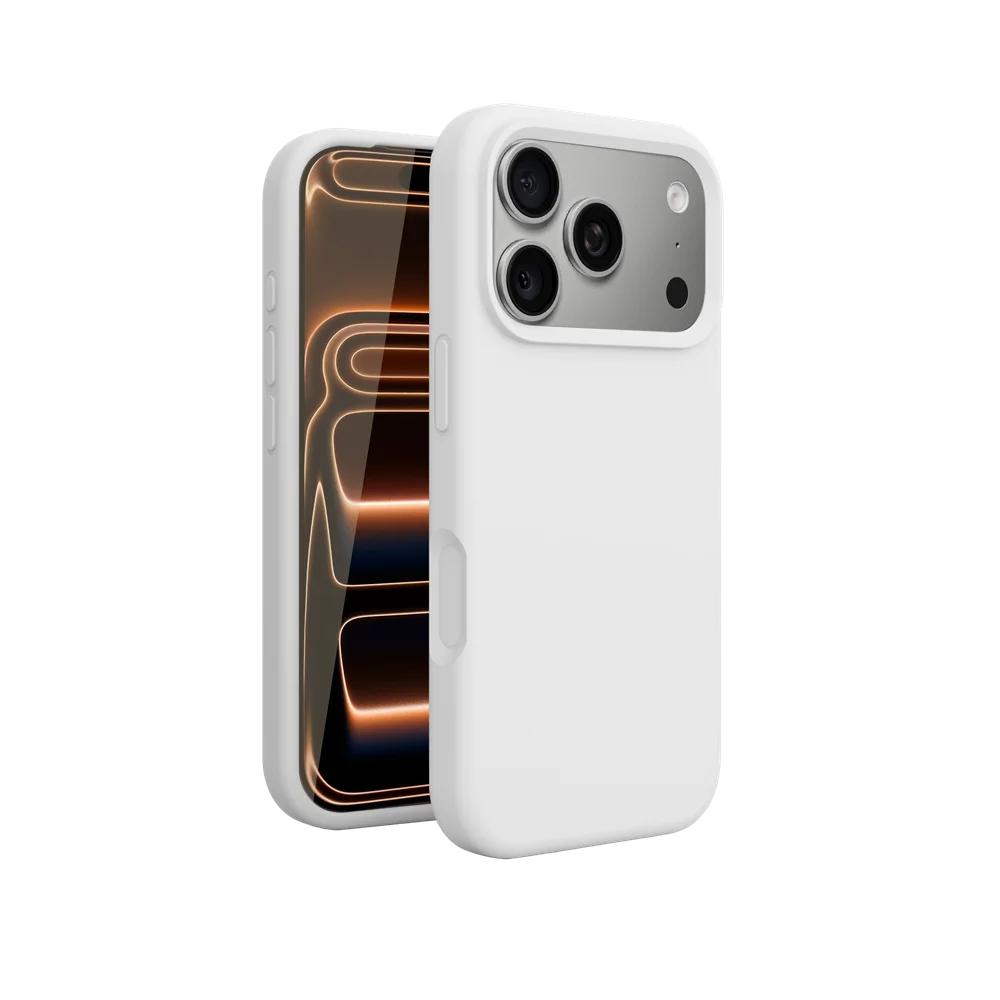 Al Liquid Silicone Phone Case For For Iphone 17 16 1 14 Pro Max 17Pro 17 Soft Bumper Shockproof Matte Cover Phone Accessories