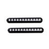 2x Turn Signal Strip Lamp 12 LED Motorcycle Flowing Water Tail Brake Lights 3528 SMD License Plate Light Blinker Stop Flicker