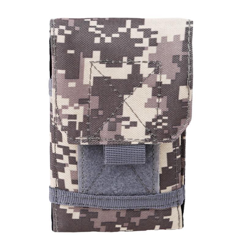Outdoor Camping Hiking Tactical Bag Army Camo Camouflage Bag Hook Loop Belt Mobile Case Waist Back Pack Jogging Running Bag