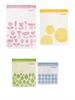 Conjunto de Sacos Plásticos IKEA ISTAD 80 Peças Rosa Amarelo Verde Azul Reutilizável