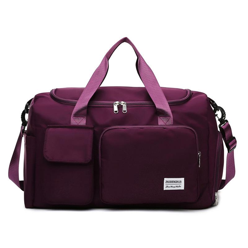 Large Capacity Travel Handbag: Ideal for Casual, Business, Outdoor Sports, with Wet/Dry Separation & Crossbody Feature.
