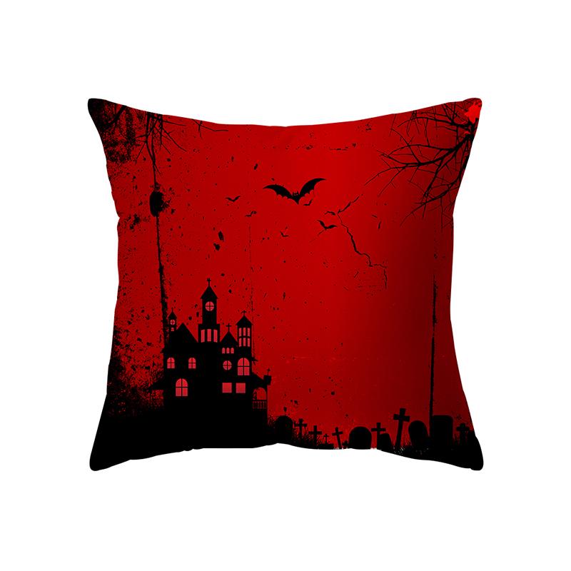 Alphabet Halloween Theme Pillow Cover Sofa Cushion  Holiday Gift Party Decoration Home Decor