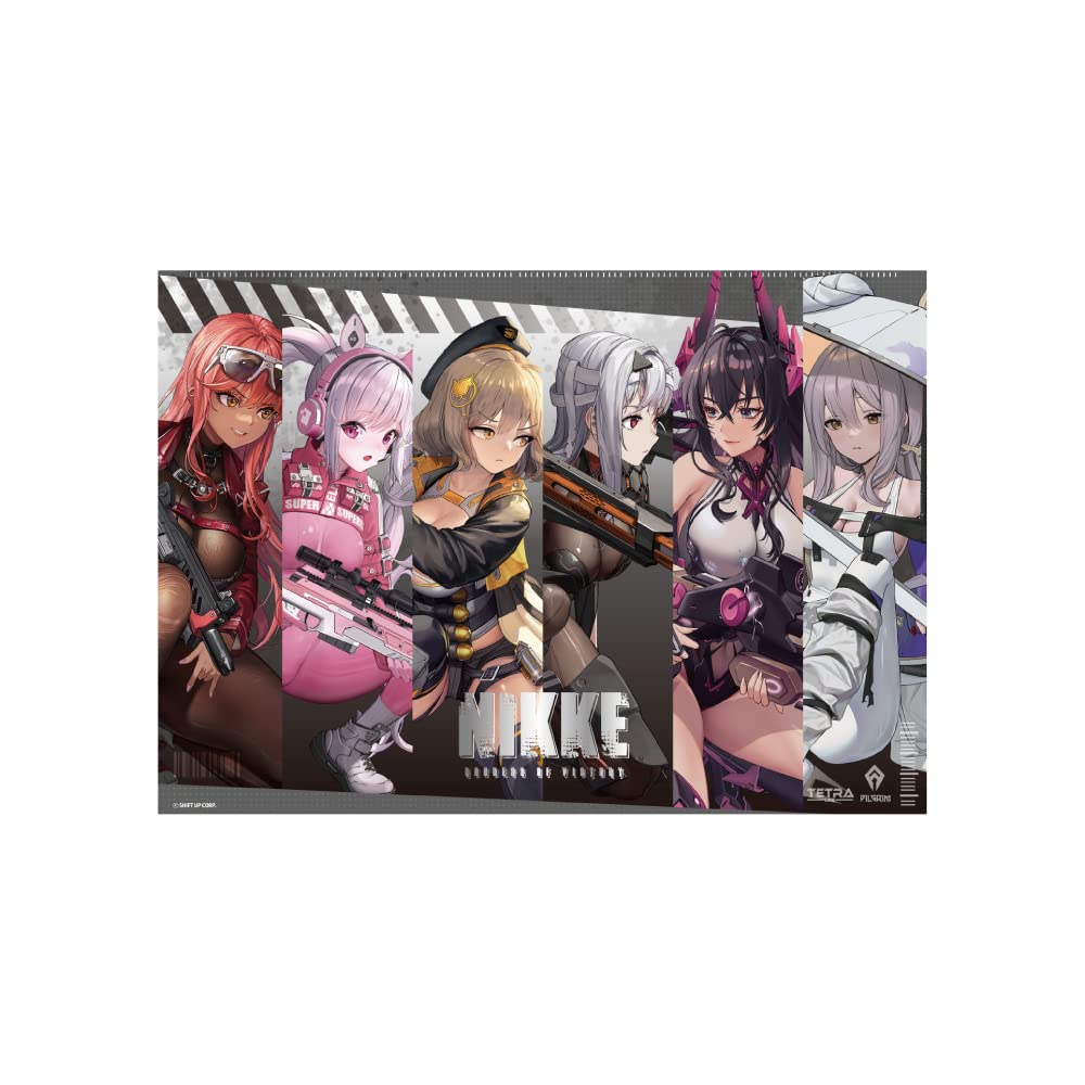 

Металлический постер A3 Algernon Products NIKKE Shooting Group 02 Сделано из ПП