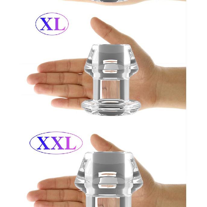 Silicone Hollow Anal Plug With Stopper Speculum Enema Anus Dilator Butt Plug Prostate Massage Bdsm Sex Toys For Woman Men