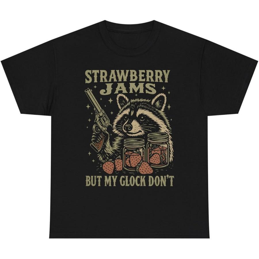 Funny Raccoon Revolver T-Shirt _ Vintage Trash Panda Homestead Humor Tee S