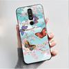Case For Nokia 8.1 Plus X71 Phone Case Luxury Fashion Butterfly Flowers Black Soft Slim Silicone Cover For Nokia 8.1plus Casing