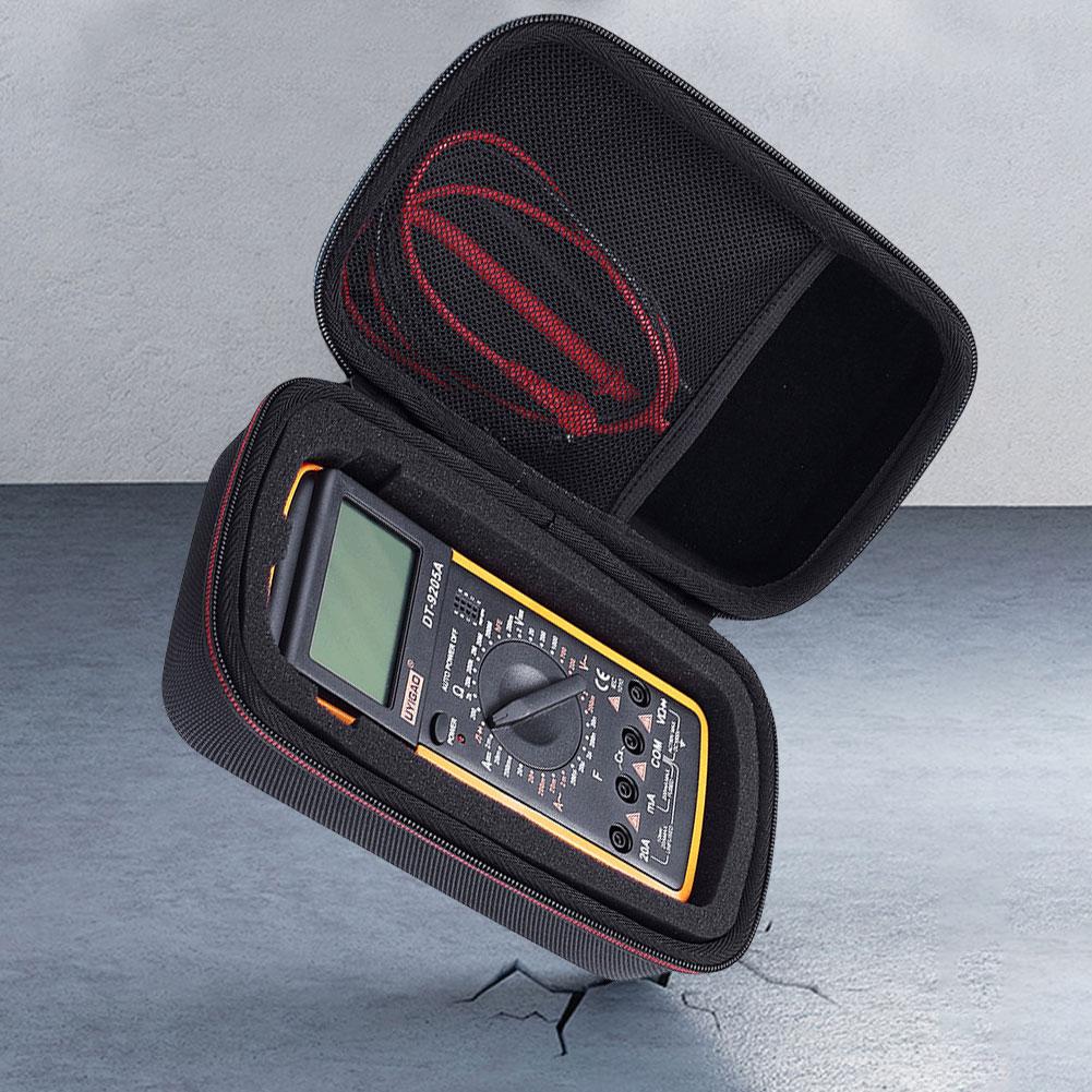 Hard Case Waterproof Digital Multimeter Bag with Mesh Pocket for Fluke Models Shockproof and Compact Tool Storage Solution