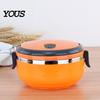 Separate Layer Bento Box Stackable Insulated Lunch with Handle, Stainless Steel Interior Easy Cleaning Portable Thermal Design, Leak-Proof Food
