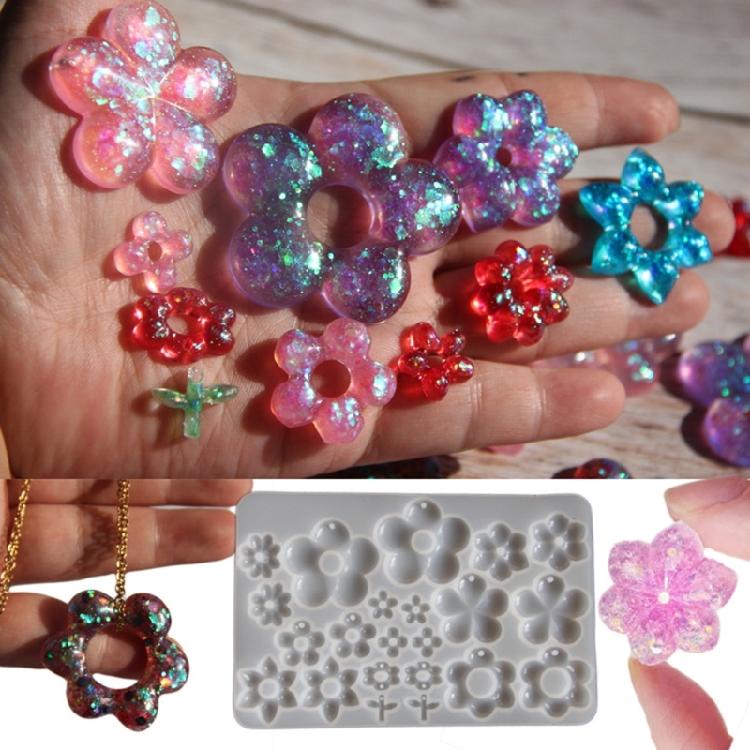 Premium Silicone Mold For Round Flower Earrings And Jewelry DIY Crafting With Easy Demolding