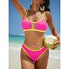 Fashion and Comfort Beach Vacation Swimsuit Swimsuit Women Halter Split Sexy Bikini Swimsuit Fine Stitching In A Variety of Colors Beachwear