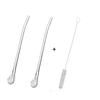 Stainless Steel Straw Spoon And Cleaning Brush, Drinking Spoon Straws With Filter, Metal Stirrer For Coffee Loose Tea Cocktail