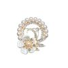 Elegant Plum Blossom Brooch - High-End Fragrant Style Corsage and Anti-Exposure Pin for Women's Fashion.