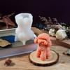 Lifelike Dog Scented Candle Mold Versatile Dog Silicone Mold for Custom Scented Candle and Art Projects
