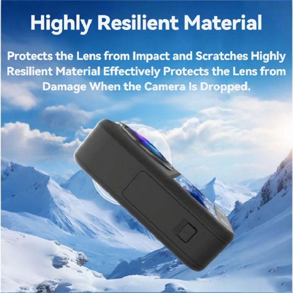 Protetor de Lente Anti-colisão Capa Protetora de Lente de Plástico para Acessórios de Câmera Panorâmica DJI Osmo 360
