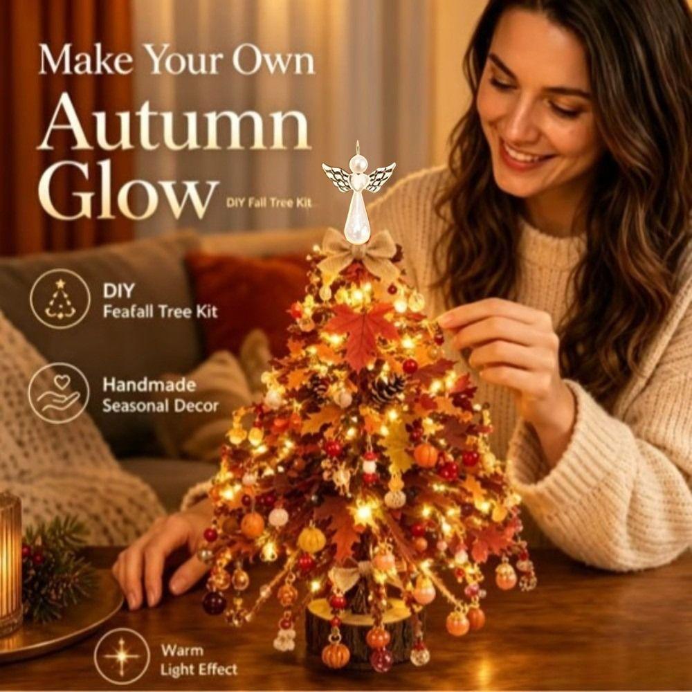 Handmade DIY Beaded Christmas Tree Kit with Light Up Colorful Halloween Tree Making Kit Sparkling Crystal Bead