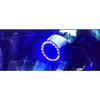 Motorcycle Light Angel Eye LED Headlight HS1 H4 Ghost Fire Devil Eye Blue Light Electric Car Modification Built-in Double Claw