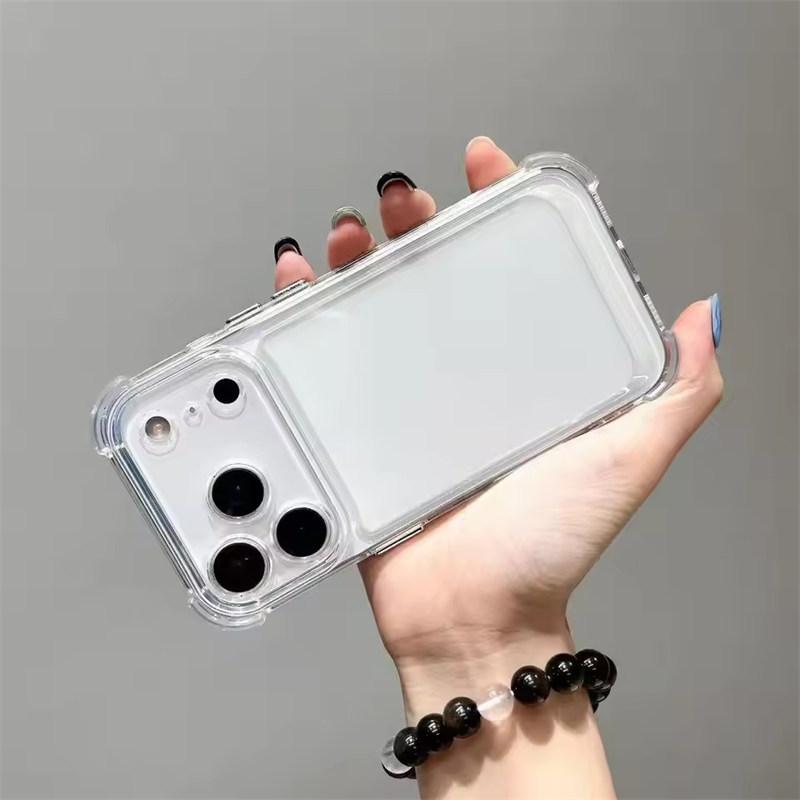 Luxury Shockproof Transparent Phone Case For iPhone 17 Pro 16 15 14 13 12 11 17 Pro Max 17 Air Clear Soft Bumper Cases Cover